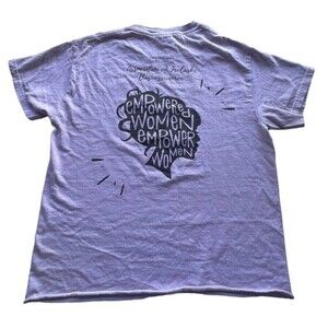 Cornell Hall empowered women T- Shirt purple size S.